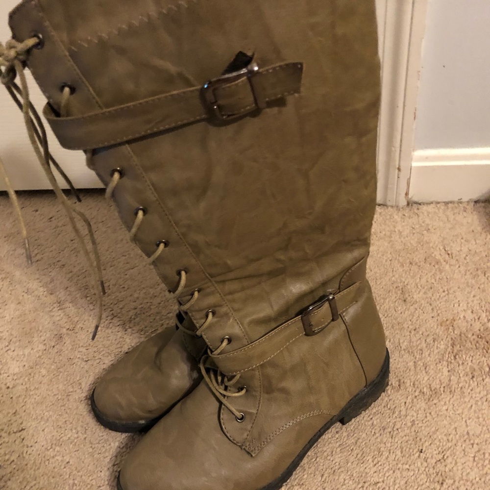 Calf high boots